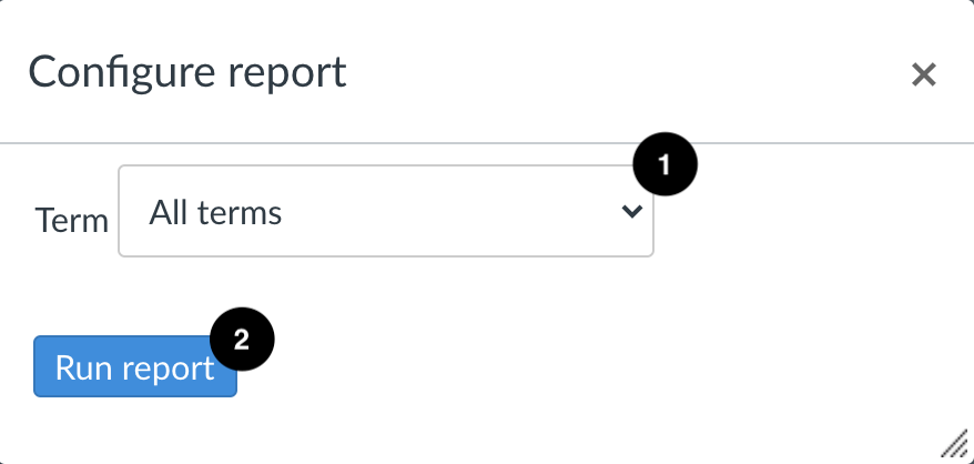 Canvas: Course Storage Report Configuration