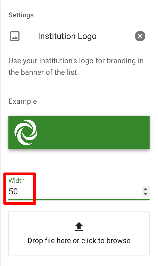 The logo width has been adjusted