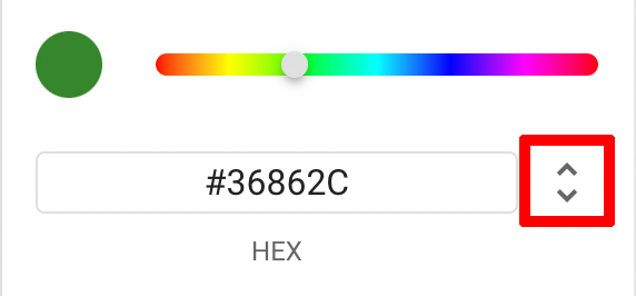 The Colour picker fields